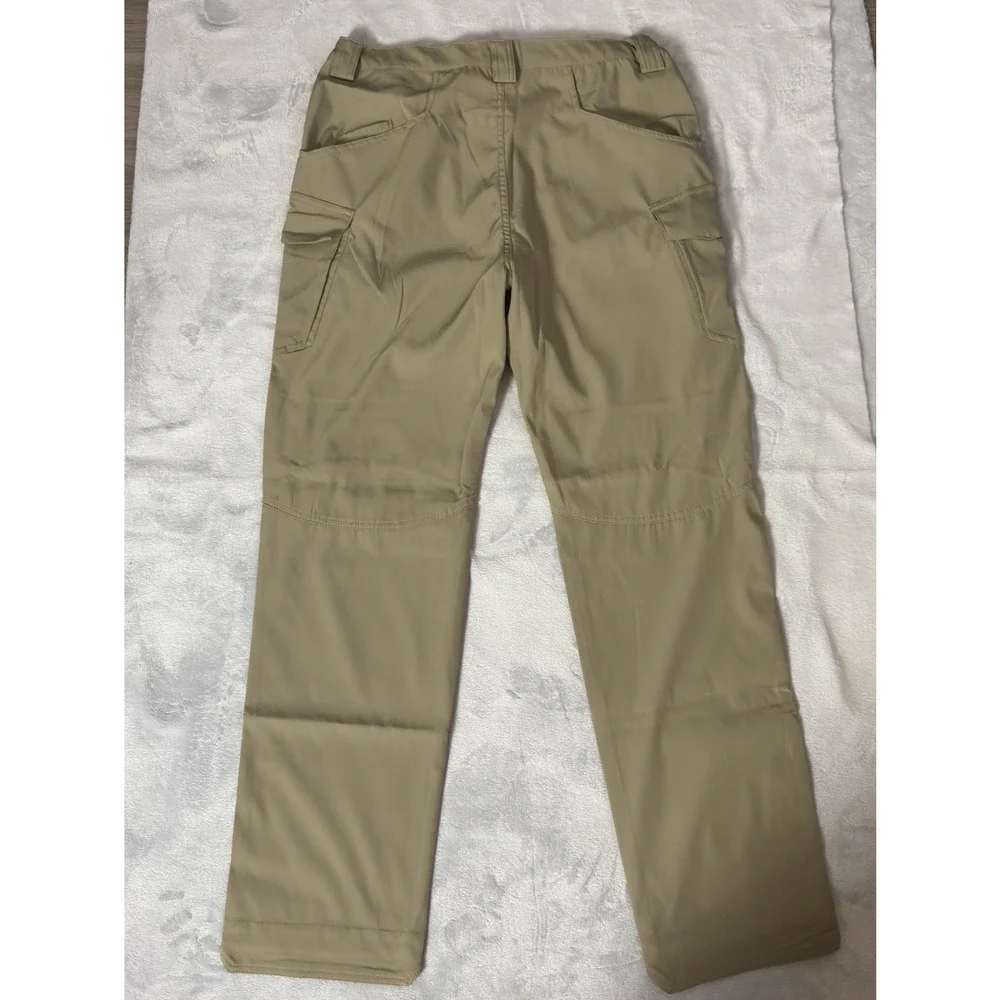 Brand New Flex Camo Tactical Cargo Pants Mens size Large, Inseam 30” Khaki Tan
